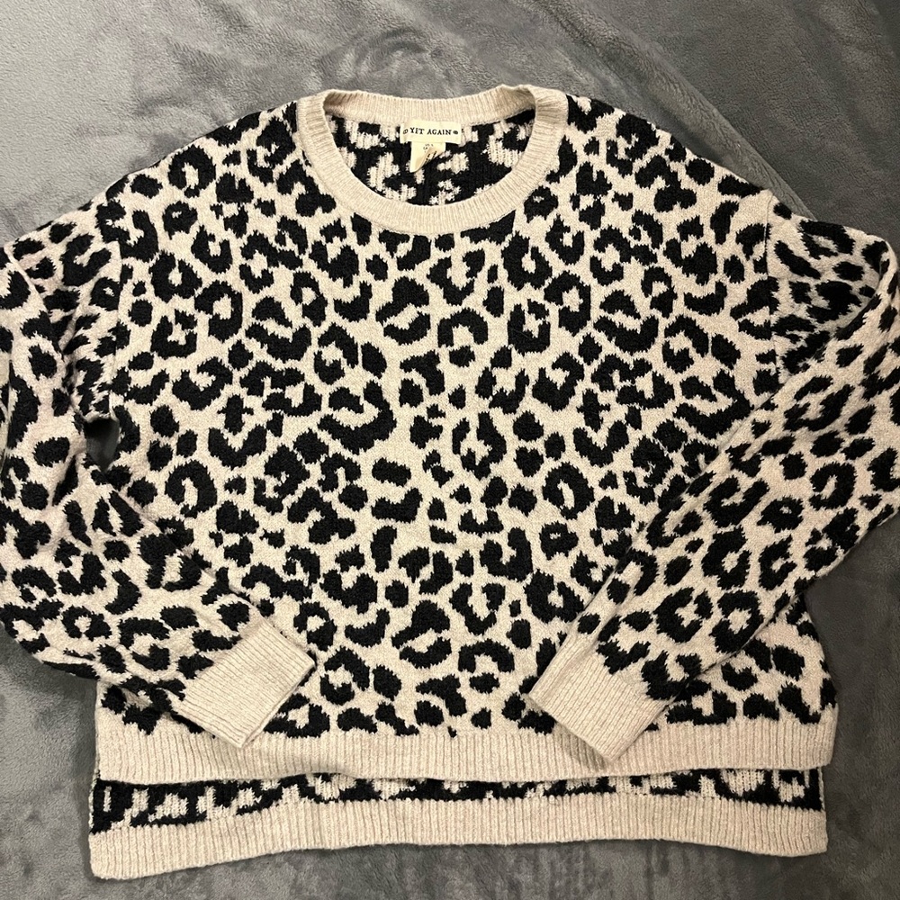 Cheetah print sweater